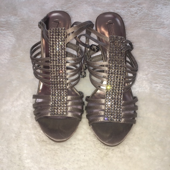 BCBG Strappy Open Toe Heels - Picture 3 of 7